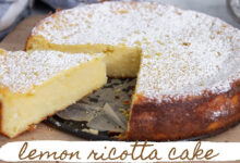 Ιταλική συνταγή για κέικ Ricotta χωρίς ζάχαρη